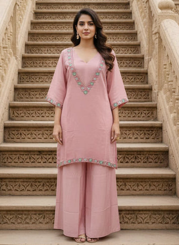 stylish short shrug with inner and plazzo