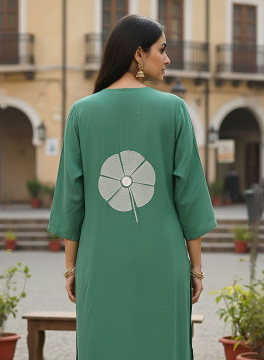 zoya pure cotton embroidered kurta pant set