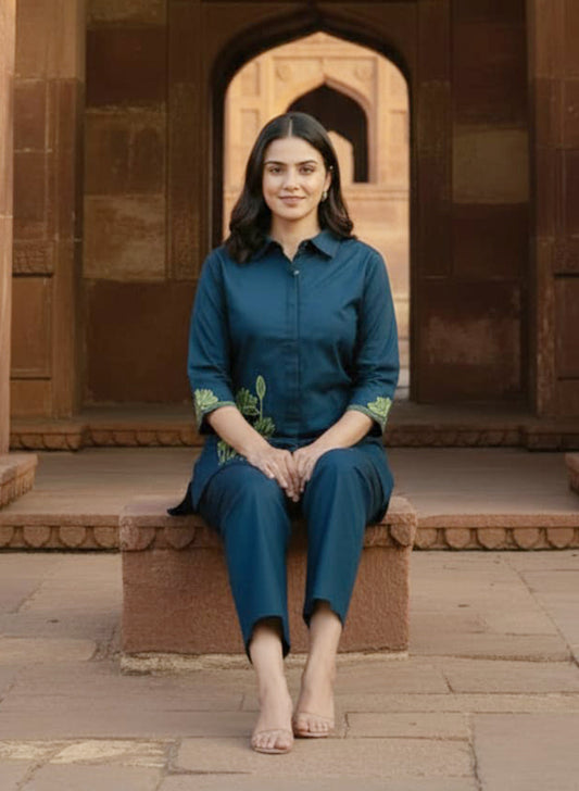 Pure Cotton Stylish Co-ord Set