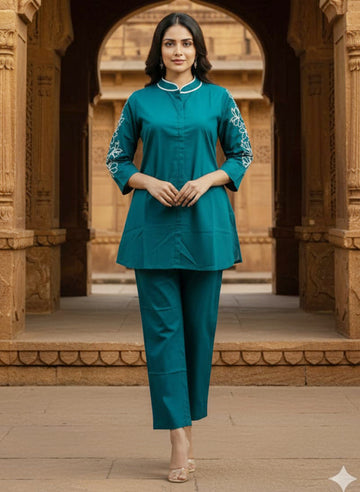 Pure Cotton Stylish Co-ord Set