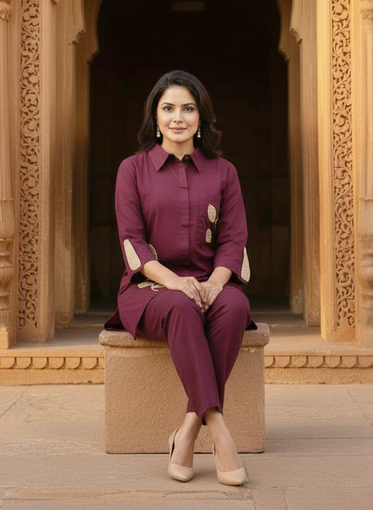 Pure Cotton Stylish Co-ord Set