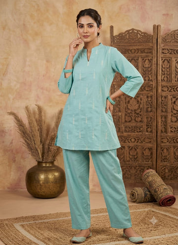 MINGORA SILK BLUE CO-ORD SET