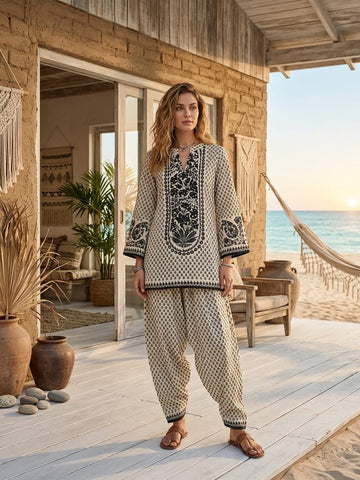 LINEN FARSHI KURTA SET